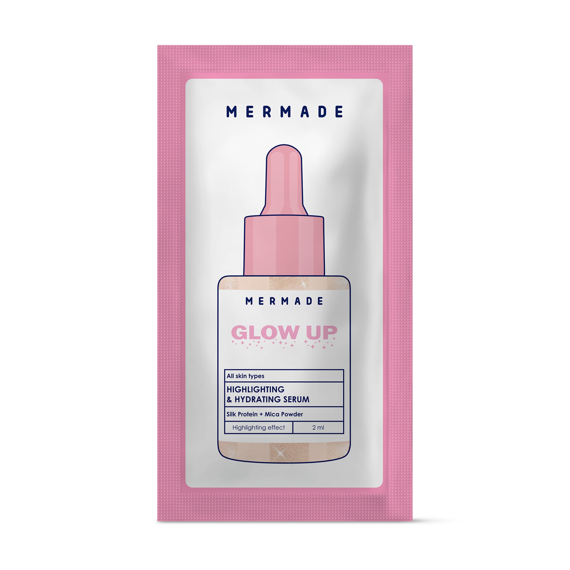 Сироватка-хайлайтер для обличчя Mermade Highlighting &amp; Hydrating Serum, 2 мл (пробник)